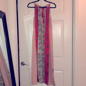 NWOT Francesca’s Boho Maxi Dress with Tassels